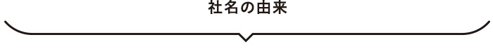 社名の由来